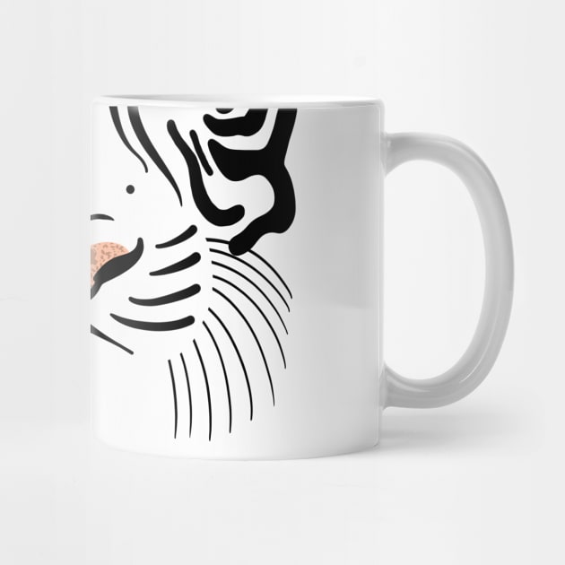 White Tiger face by cariespositodesign